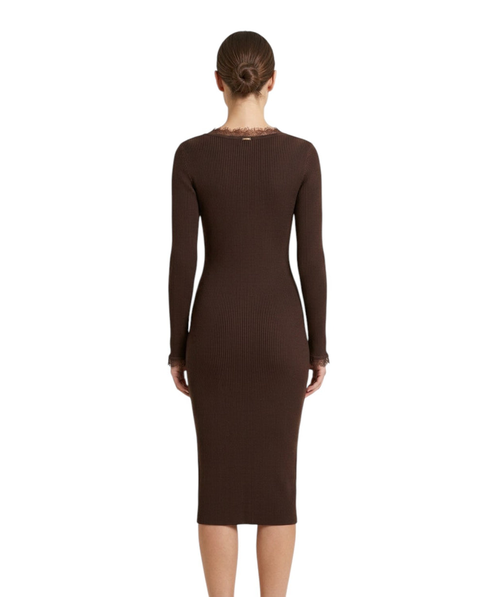 Abito Twinset Donna in Maglia con Pizzo Elegante