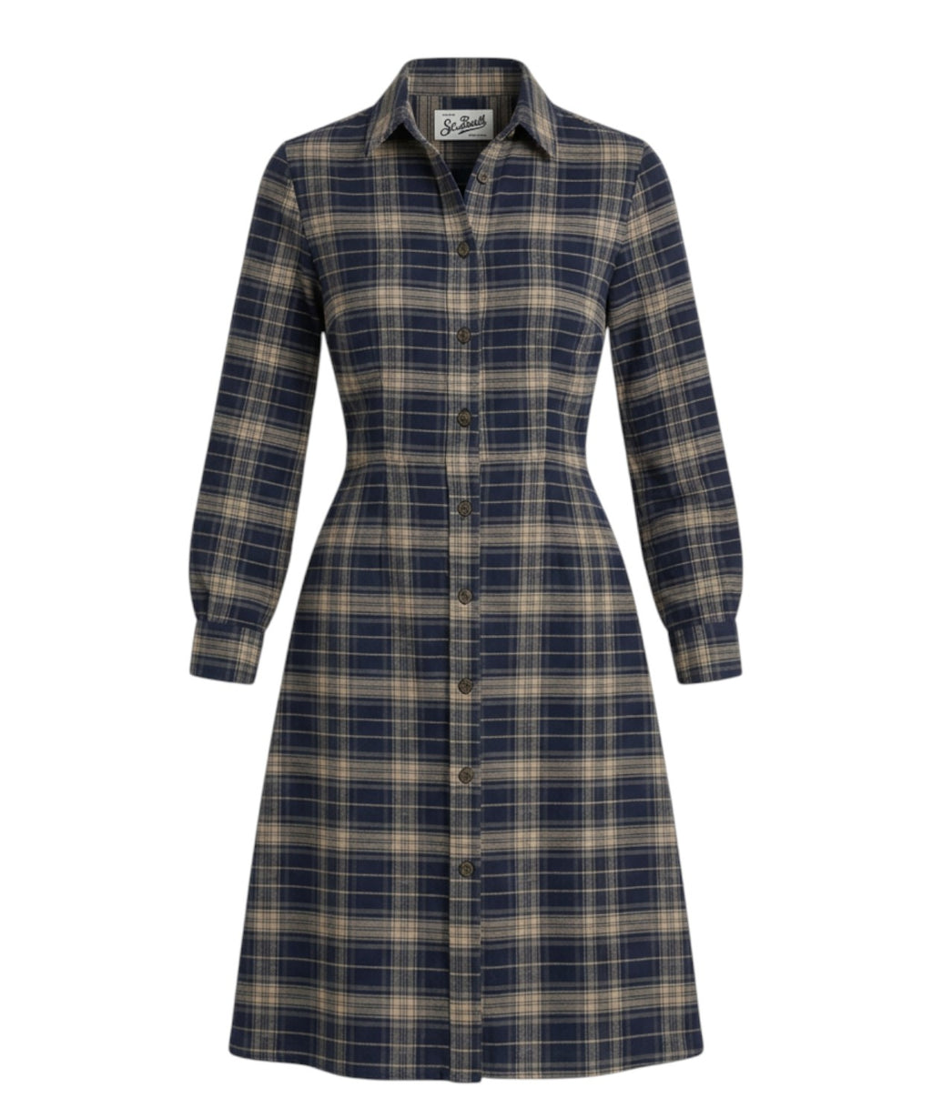 Abito Chemisier Alys in Flanella Tartan Check