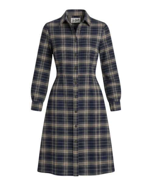 Abito Chemisier Alys in Flanella Tartan Check