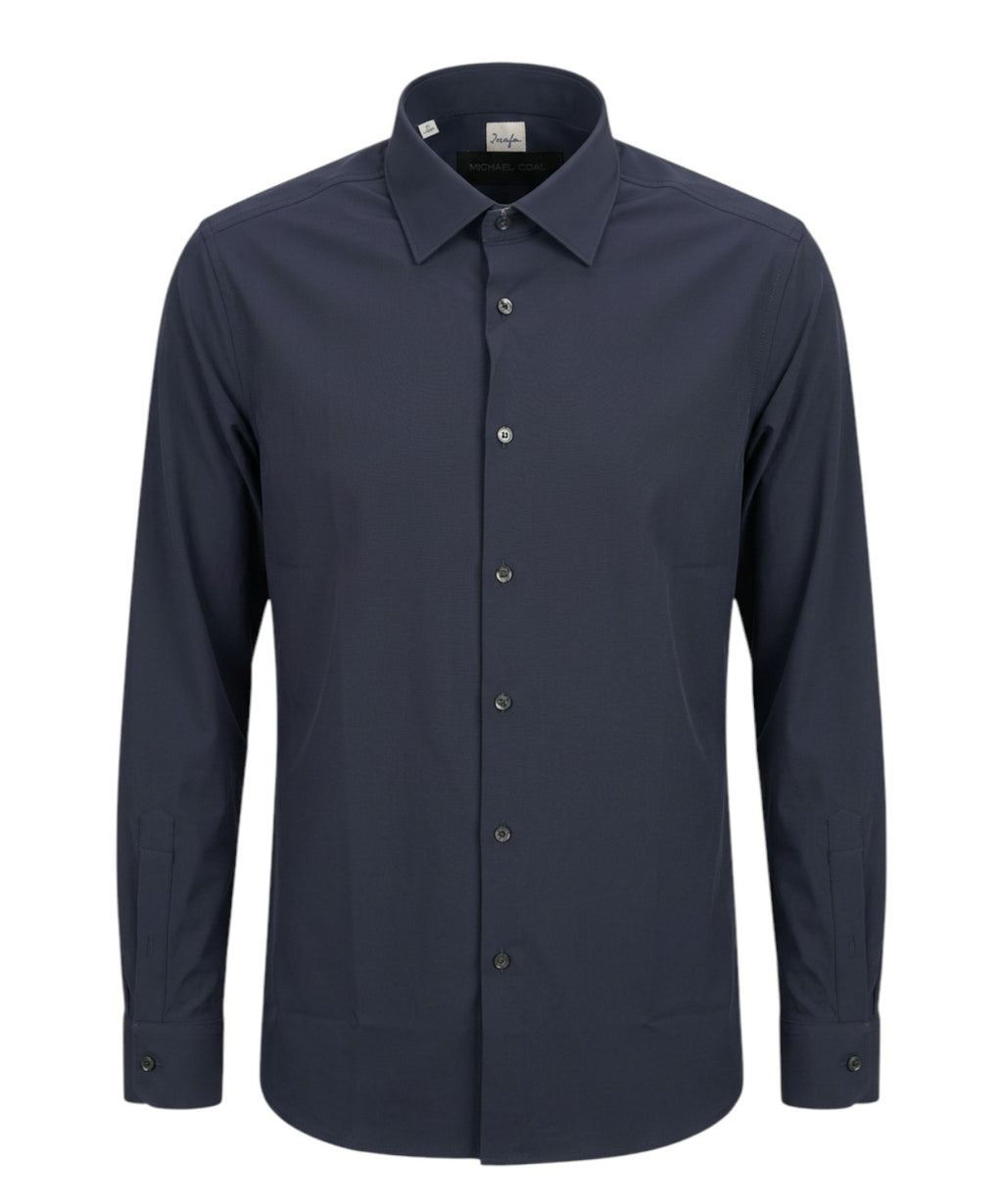 Chemise Homme Bleue Stretch Ingram en Nylon Élégante