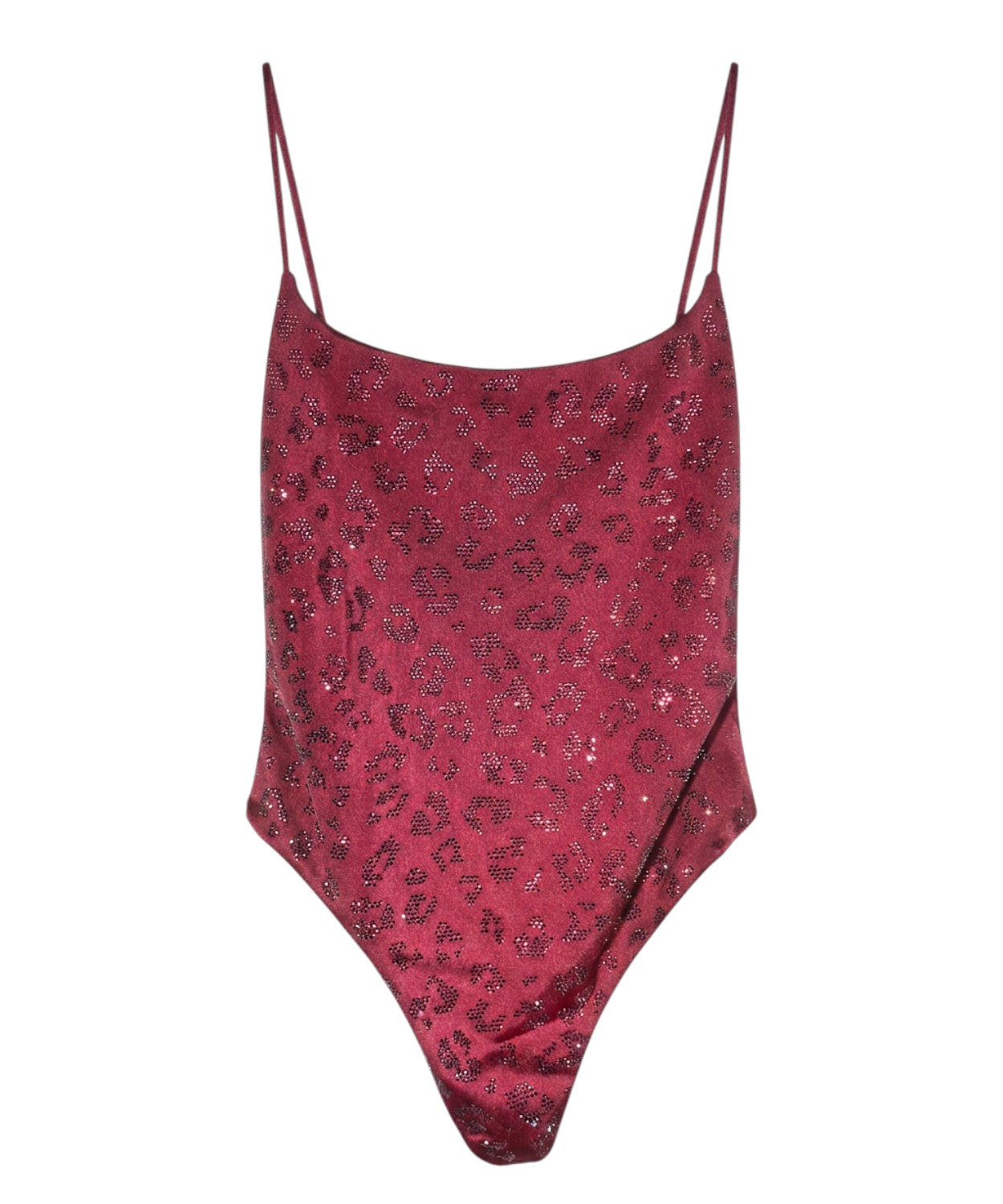 Maillot de bain une pièce Cecille MC2 avec strass léopard