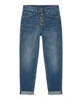 Dondup Koons Jeans en denim stretch avec patte de boutonnage