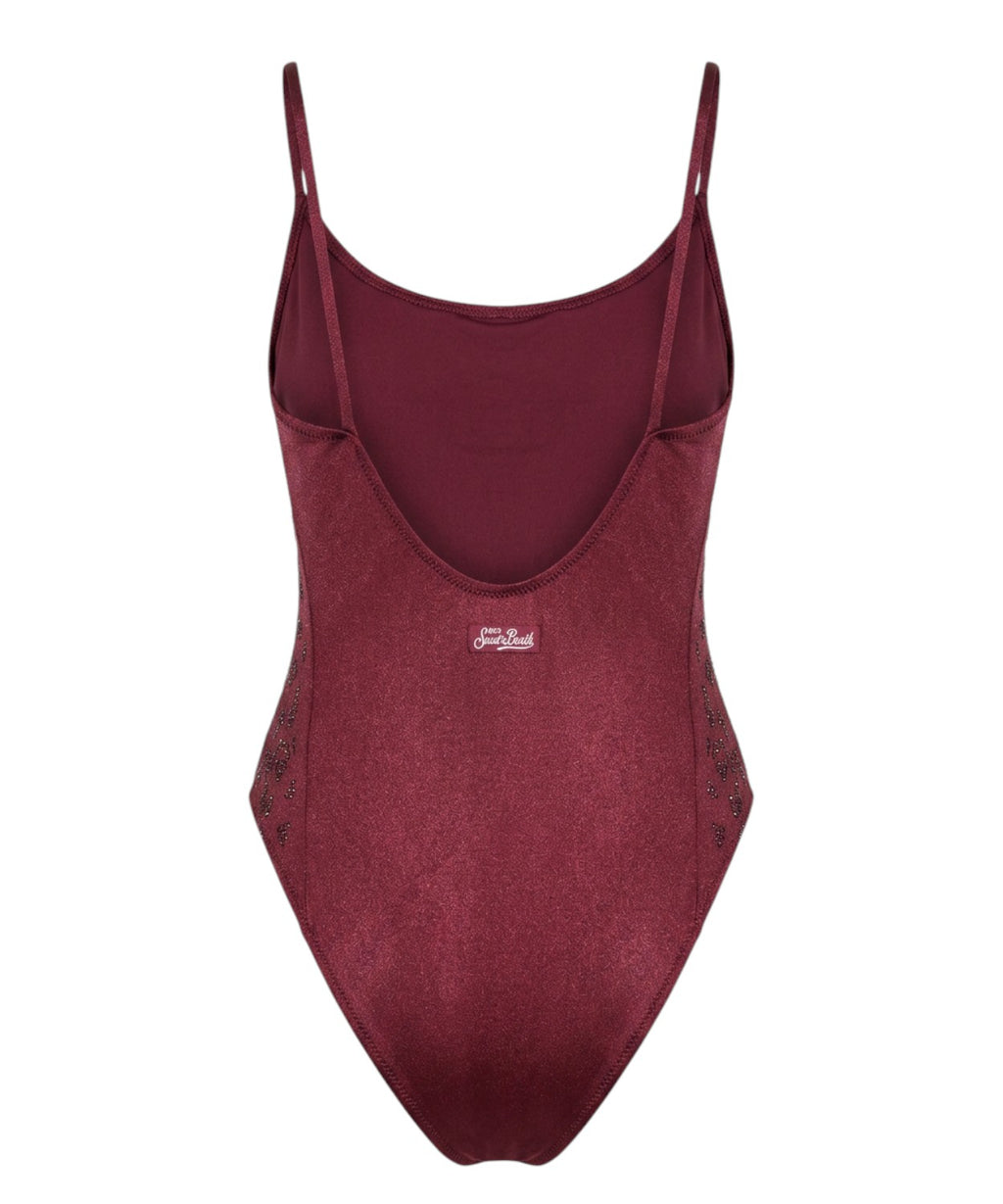 Maillot de bain une pièce Cecille MC2 avec strass léopard