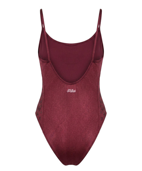 Maillot de bain une pièce Cecille MC2 avec strass léopard