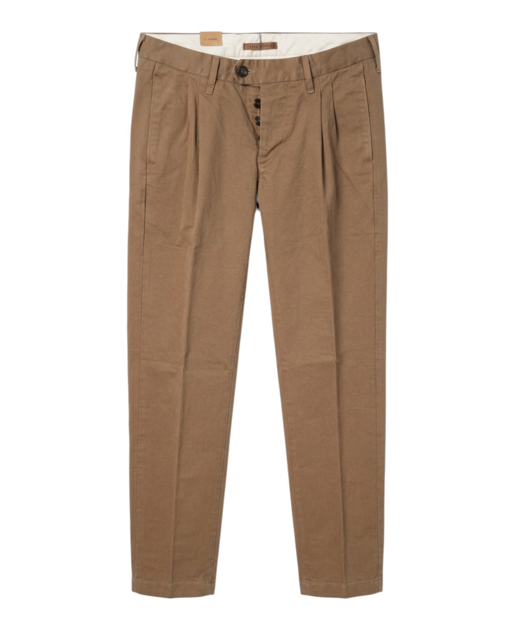 Pantalon homme en coton effet pêche - Toile Genova