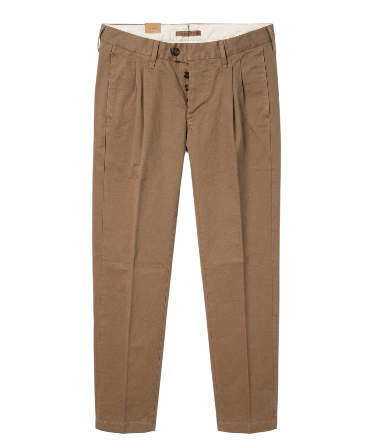 Pantalon homme en coton effet pêche - Toile Genova