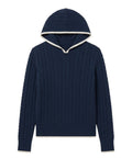 Pull femme MC2 Saint Barth Laurent torsadé à capuche