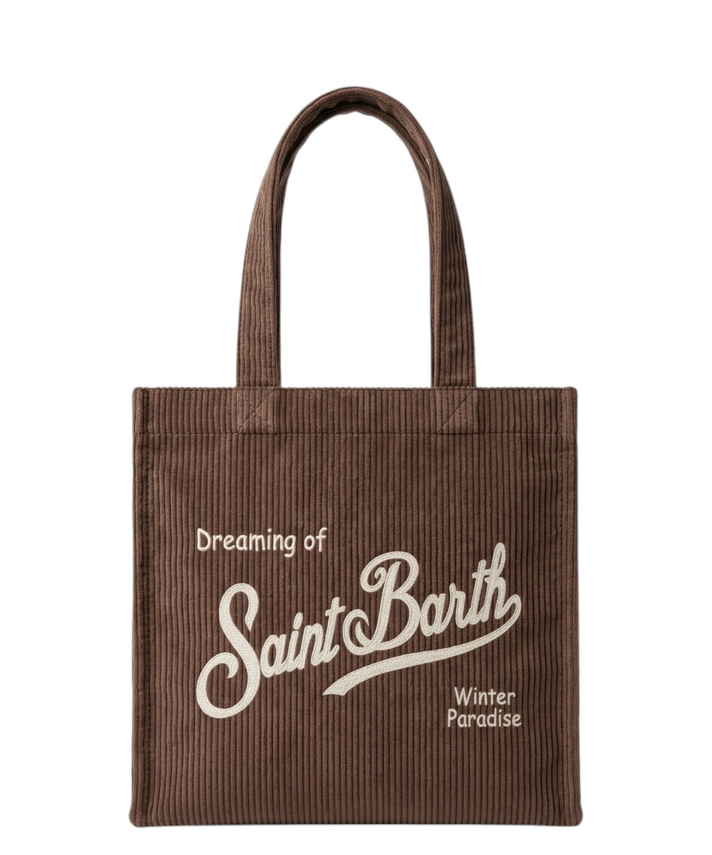 Sac Essential Mini en velours côtelé avec logo