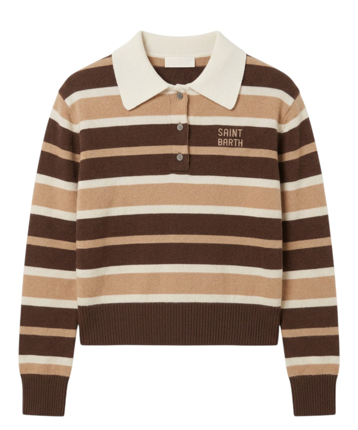 Maglione Donna MC2 Saint Barth Hadidy con Colletto e Bottoni