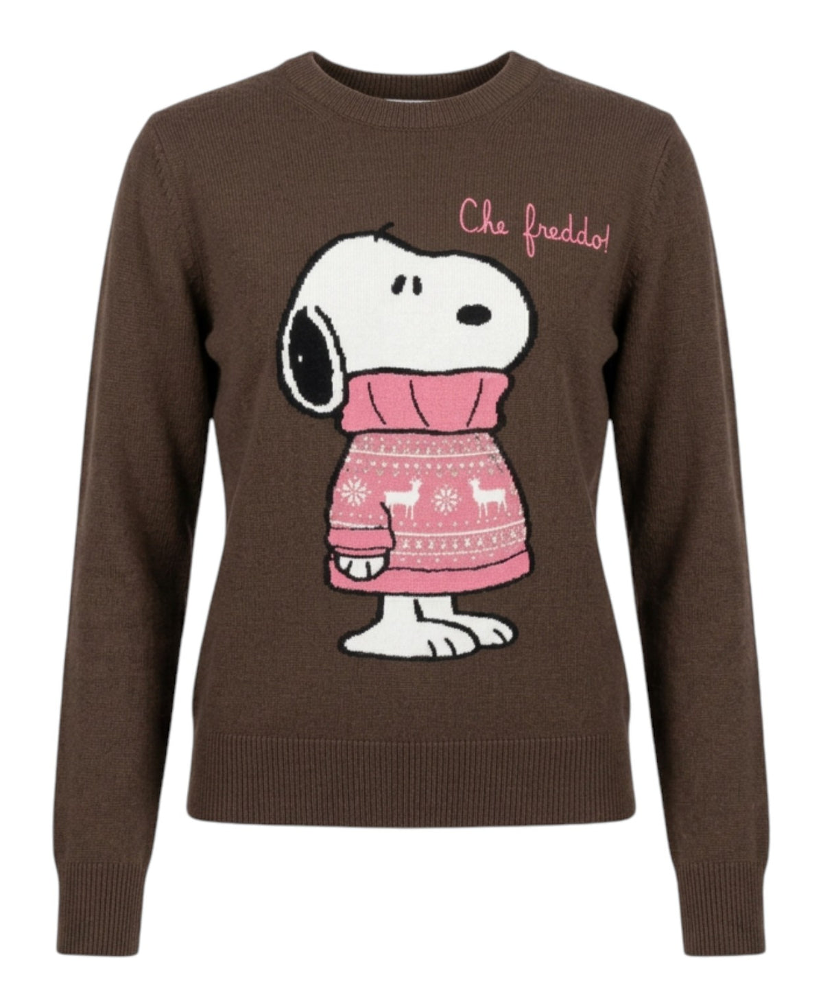 Mc2 Saint Barth Maglia Girocollo New Queen con Jacquard Snoopy