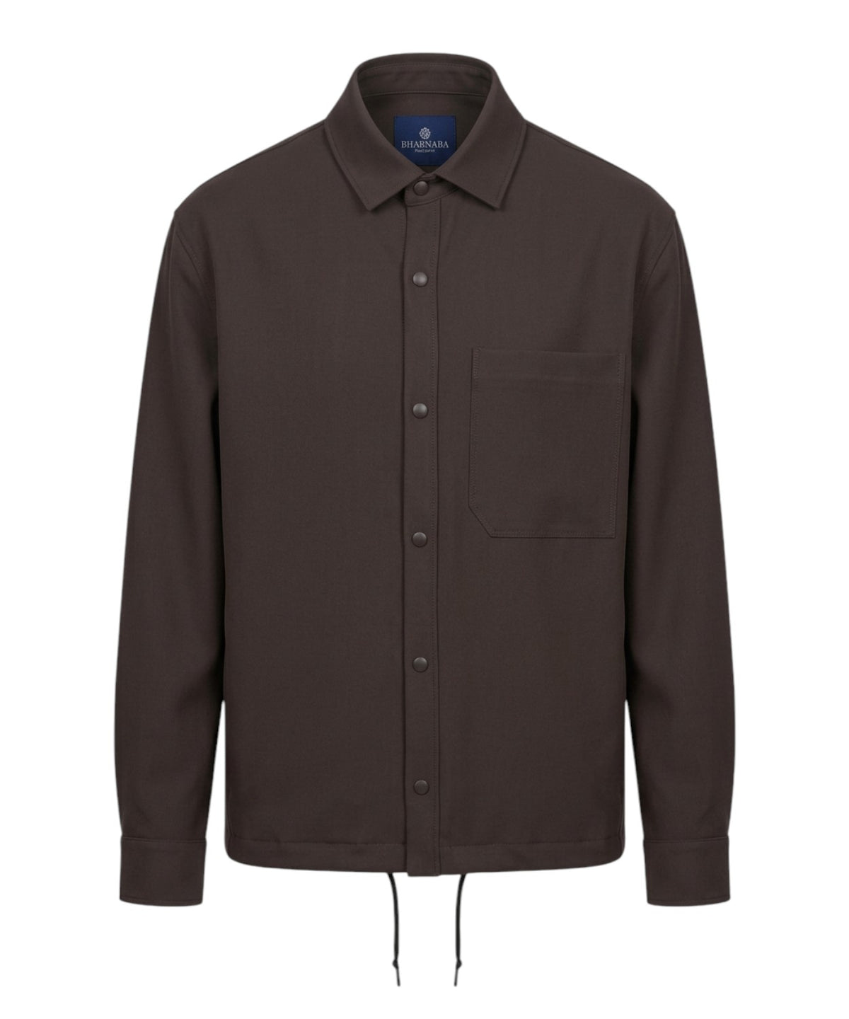 Blouson Bharnaba en Frescolana avec col et boutons