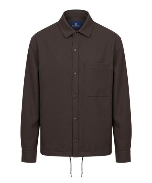 Blouson Bharnaba en Frescolana avec col et boutons