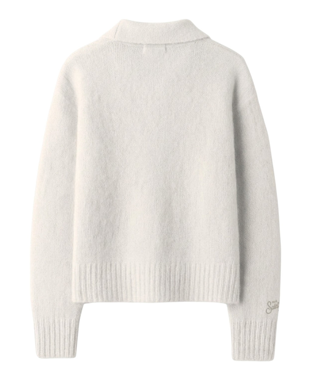 MC2 Saint Barth Annaelle Polos pour femme en mohair avec logo brodé