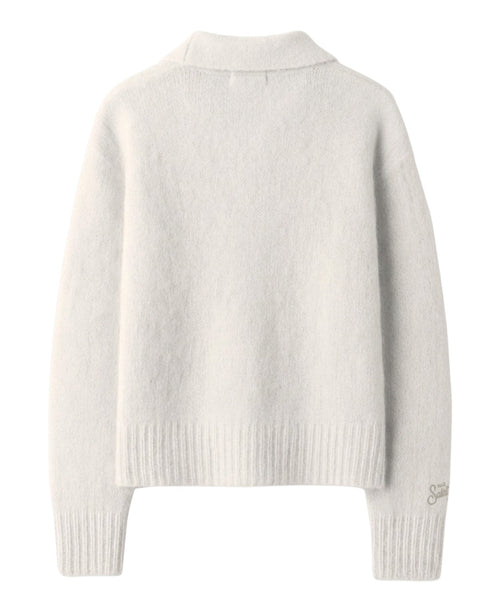 MC2 Saint Barth Annaelle Polos pour femme en mohair avec logo brodé