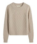 Pull KABALA en coton avec torsades et col bateau
