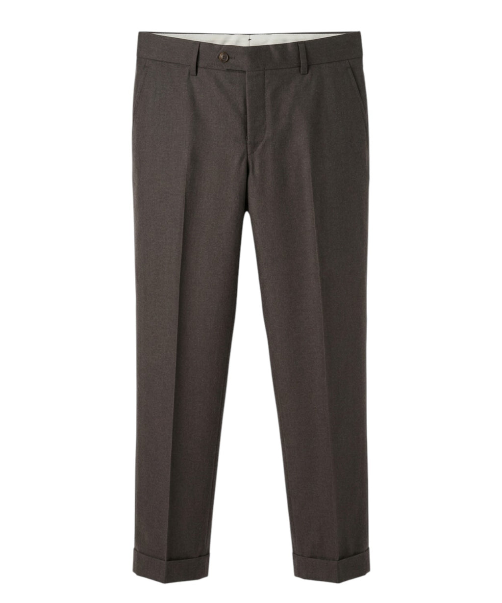 Pantalons Homme Sartitude sartoriaux en flanelle de laine Drop R6
