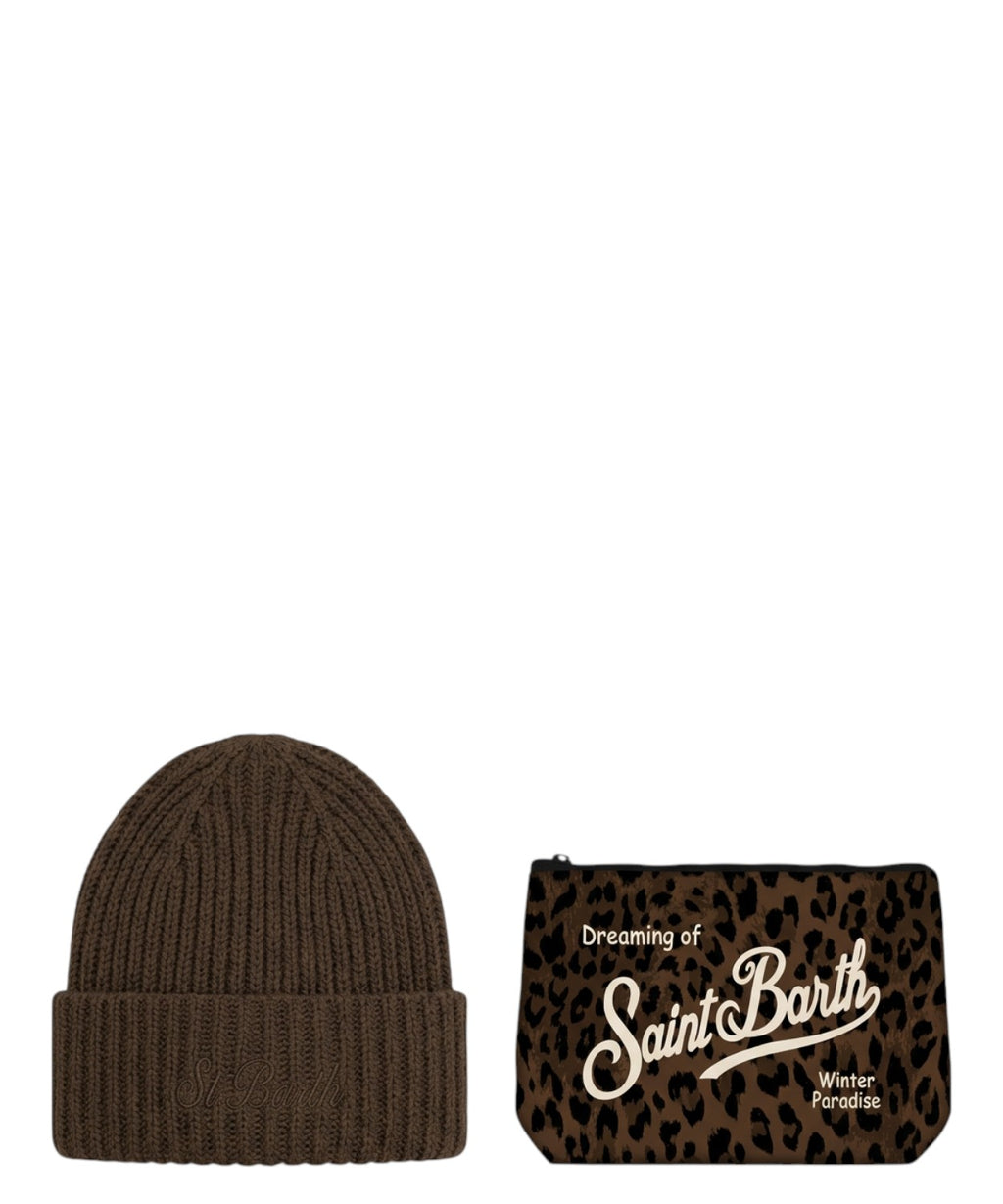 Coffret de Noël Aline en tweed avec chapeau