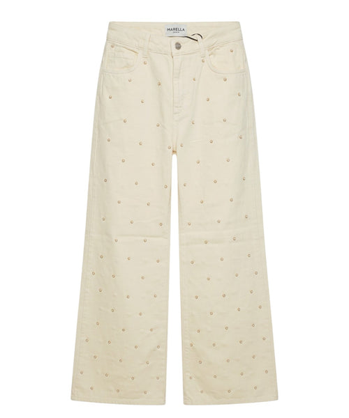 Pantalons Marella Wide Leg avec perles appliquées