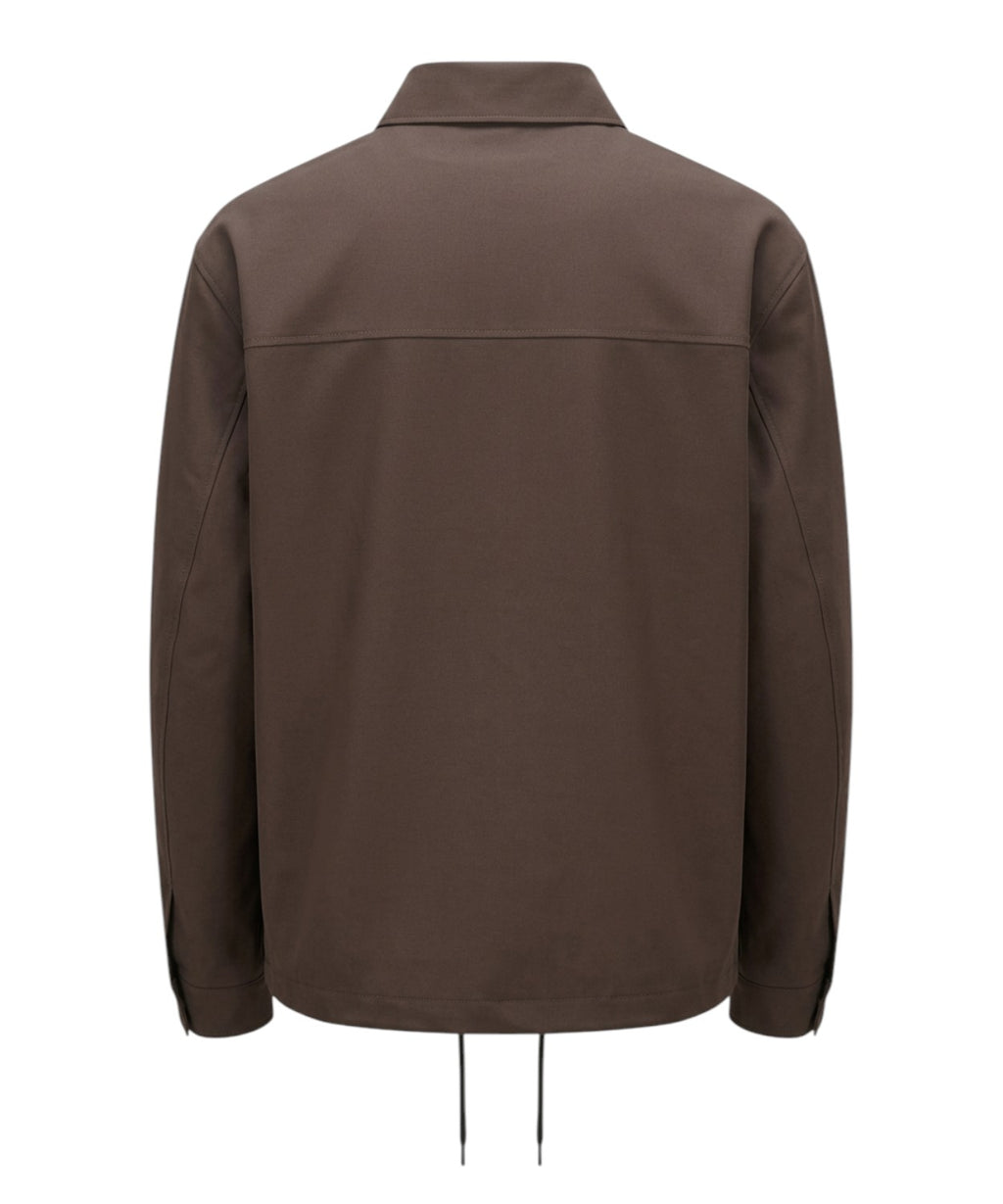 Blouson Bharnaba en Frescolana avec col et boutons
