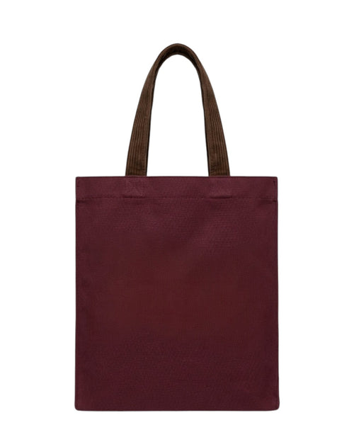Sac Essential en toile cirée avec anses en velours côtelé