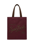 Sac Essential en toile cirée avec anses en velours côtelé