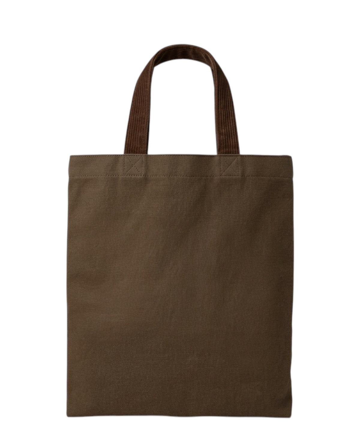 Sac Essential en toile cirée avec anses en velours côtelé