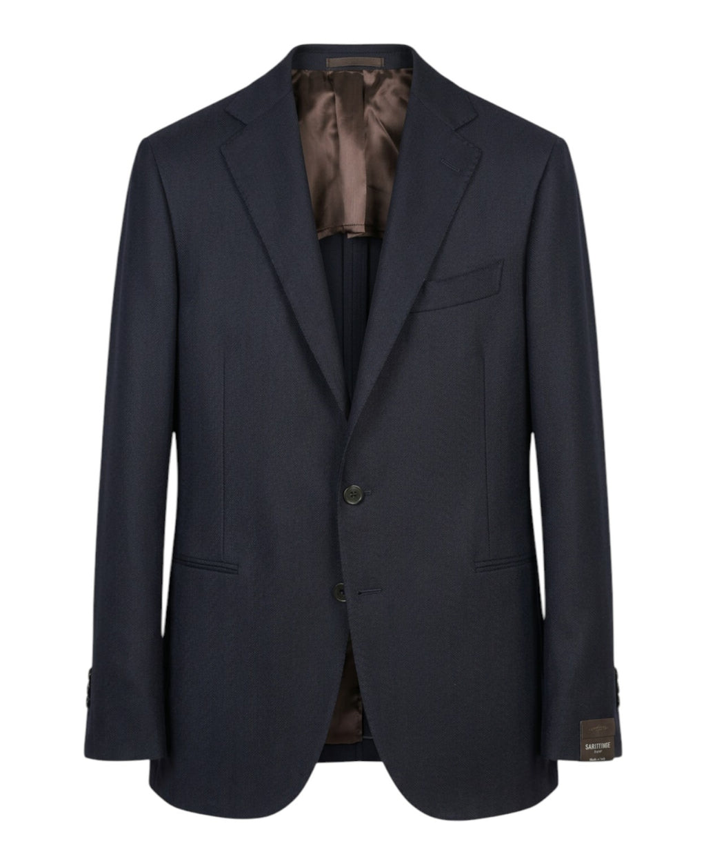 Veste homme Sartitude à boutonnage simple en laine à chevrons Drop R4