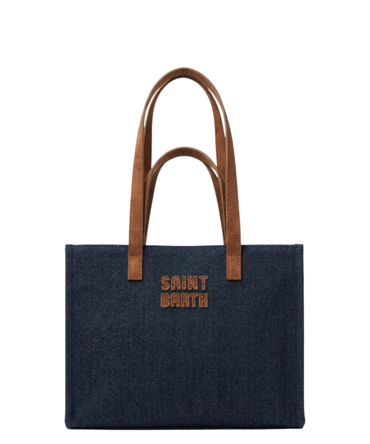 Sac MC2 Saint Barth Jour Midi en daim et denim