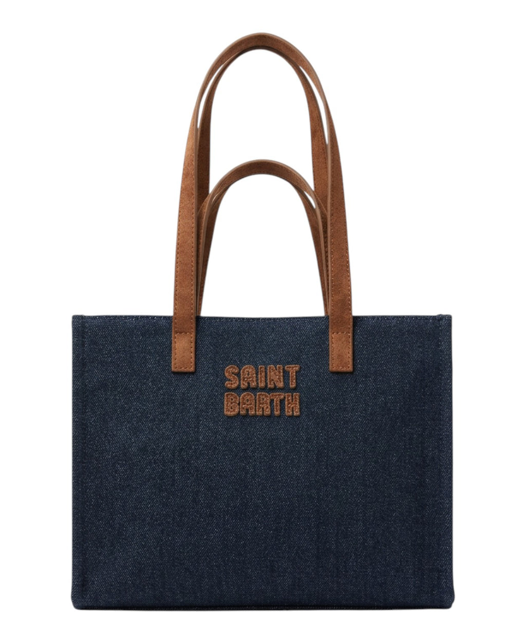 Sac MC2 Saint Barth Jour en suède et denim