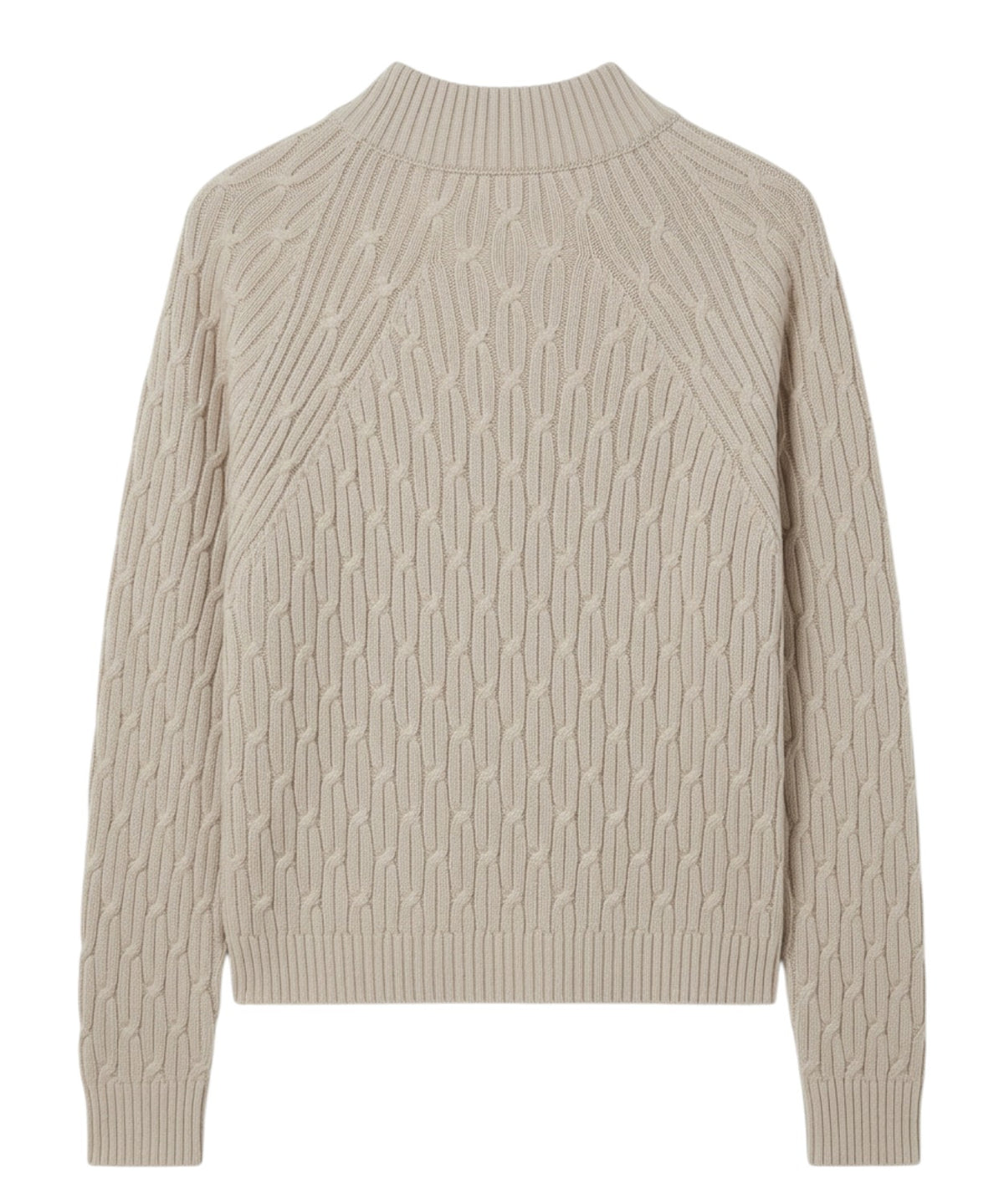 Pull KABALA en coton avec torsades et col bateau