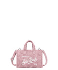 Phone Bag in Velluto con Logo