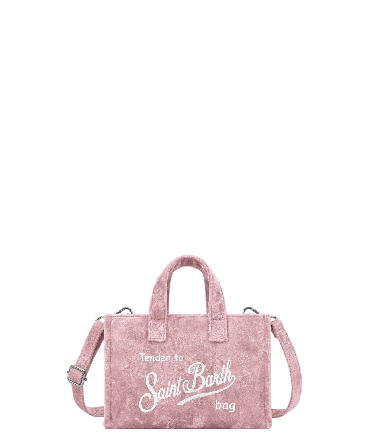 Phone Bag in Velluto con Logo