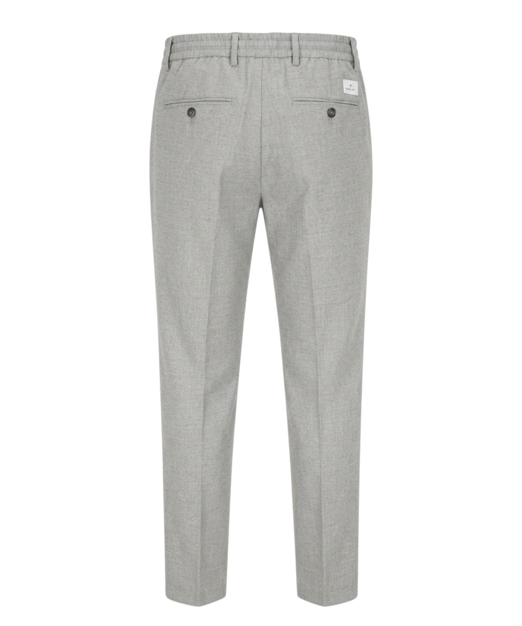 Pantalone Uomo Manuel Ritz in Lana Vergine Stretch con Elastico in Vita
