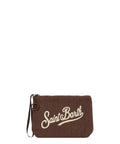 Pochette Aline Mini en velours côtelé avec logo