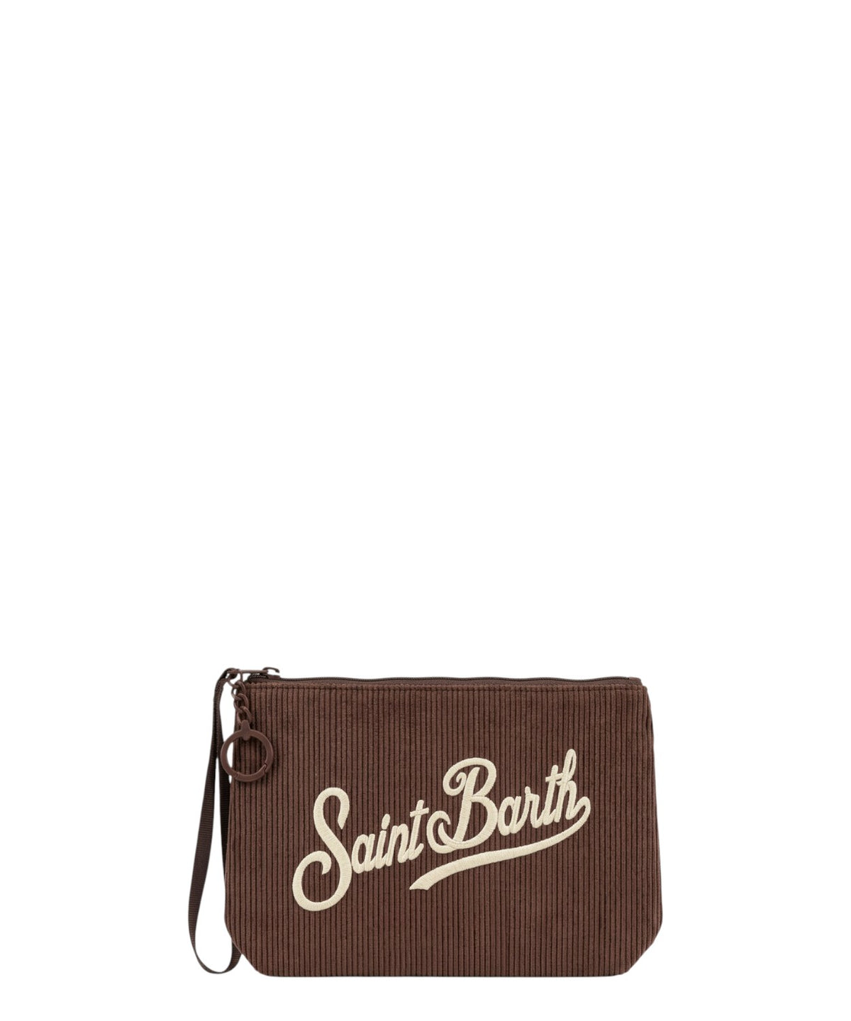 Pochette Aline Mini in velluto a coste con logo