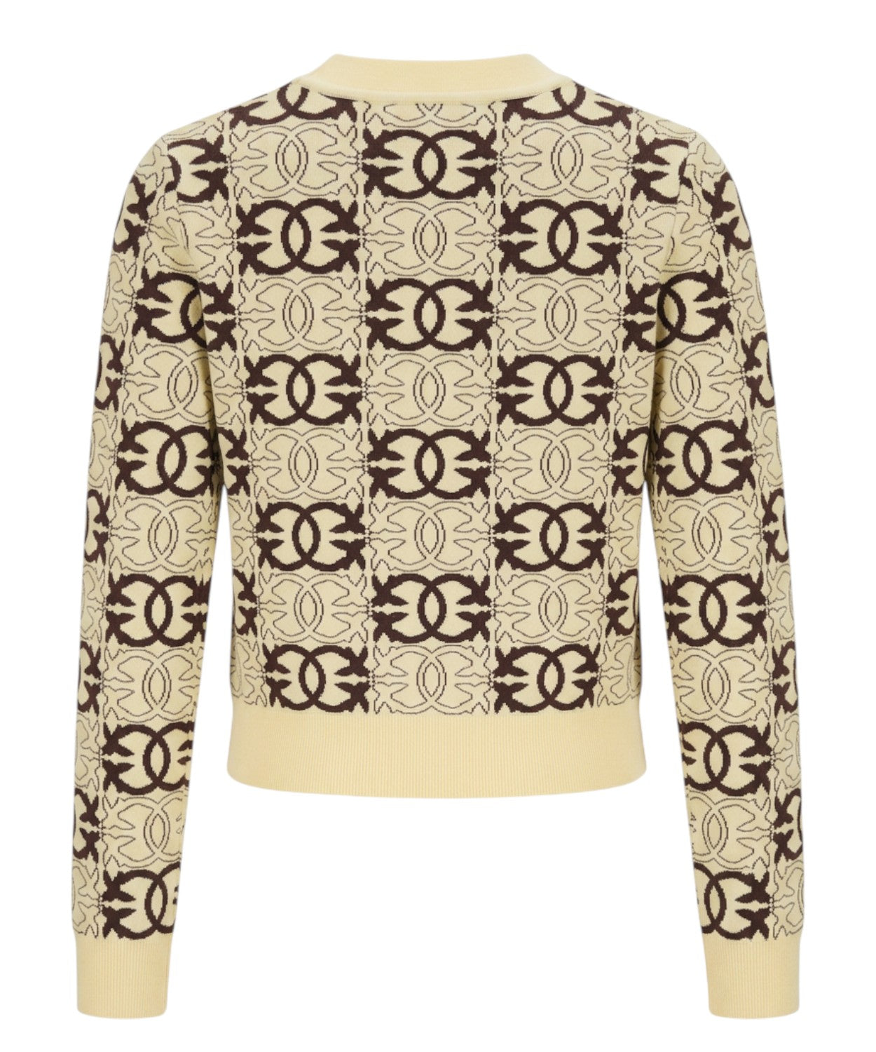 Maglia Cropped con Logo Love Birds di Pinko