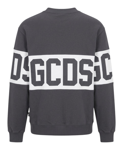 Sweat-shirt GCDS à col rond avec bande logo contrastante