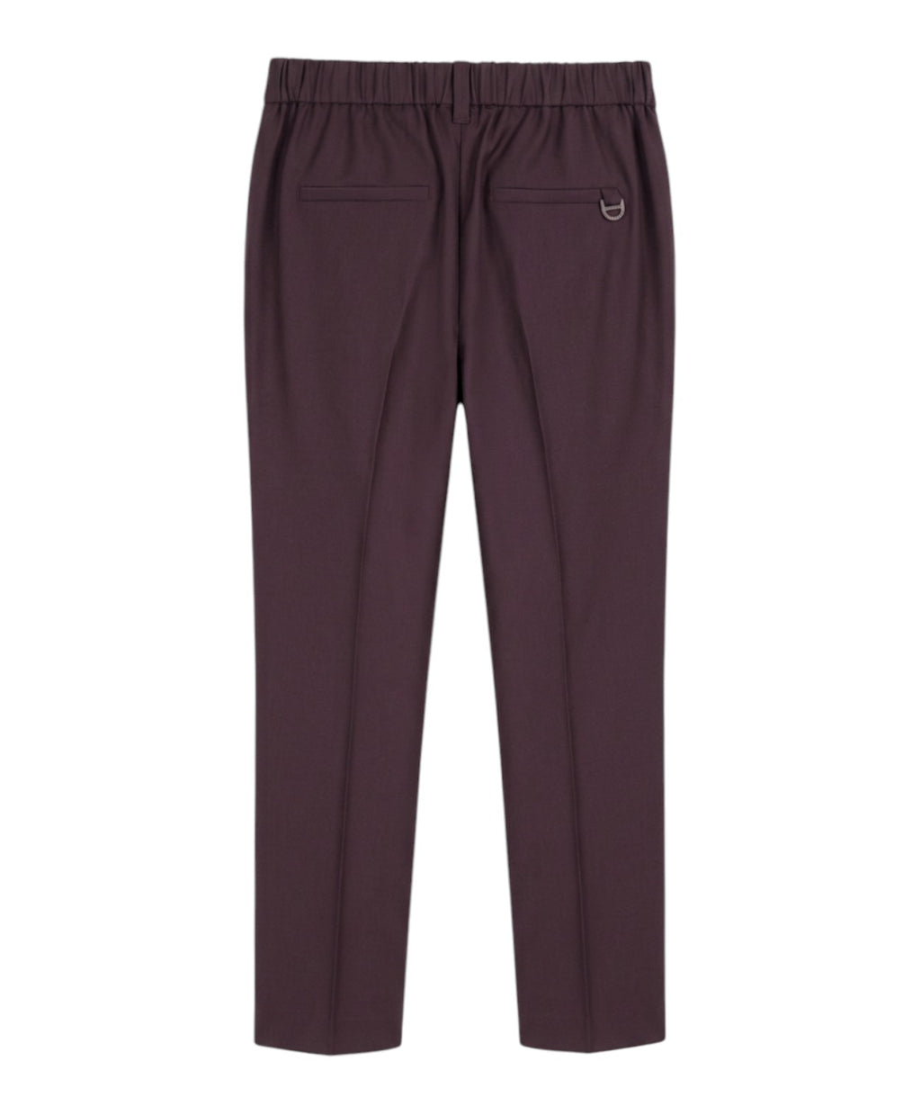 Pantaloni UGGISO con Elastico in vita in lana vergine