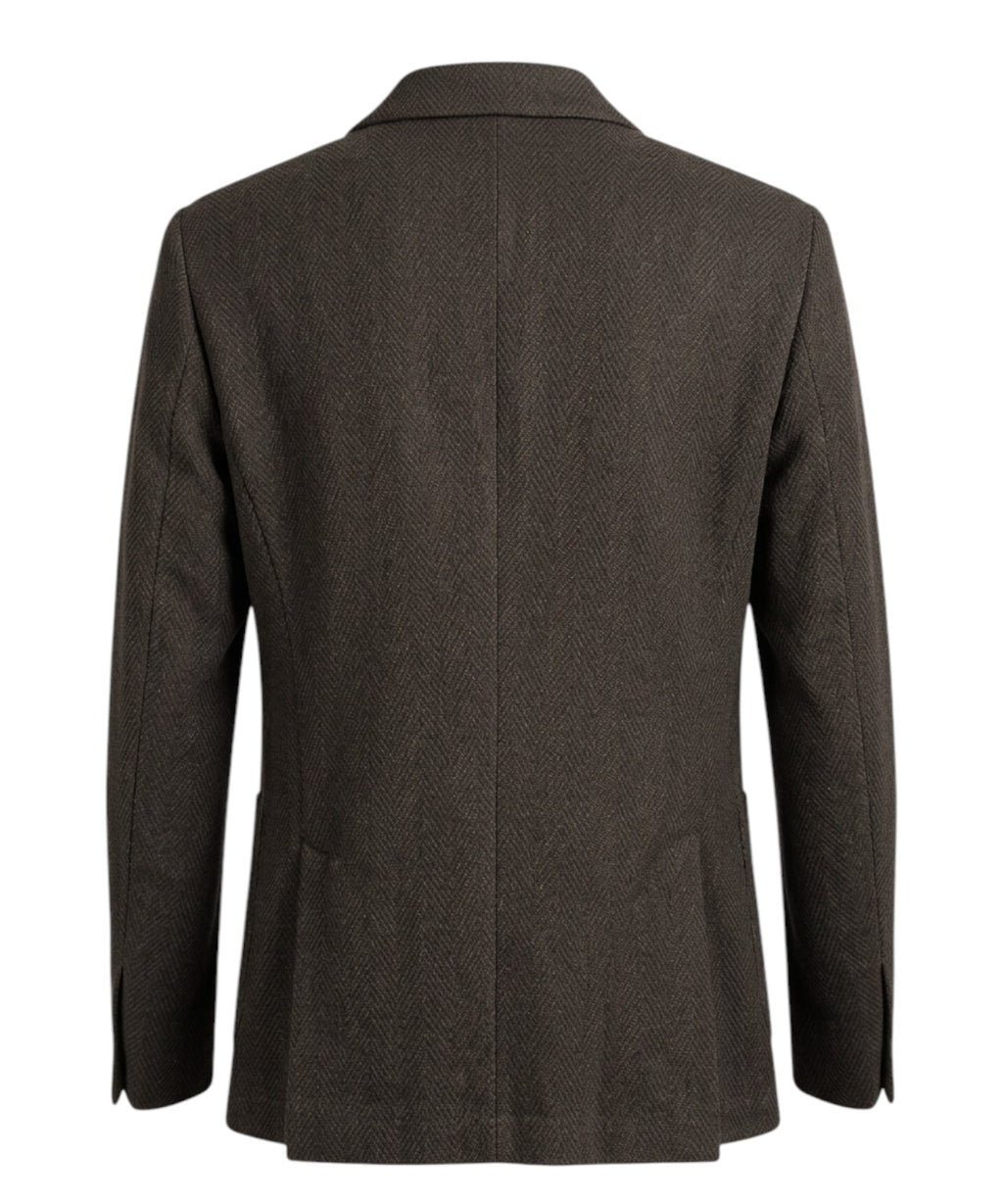 Veste croisée en laine et cachemire pour hommes