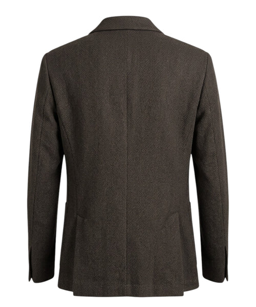 Veste croisée en laine et cachemire pour hommes