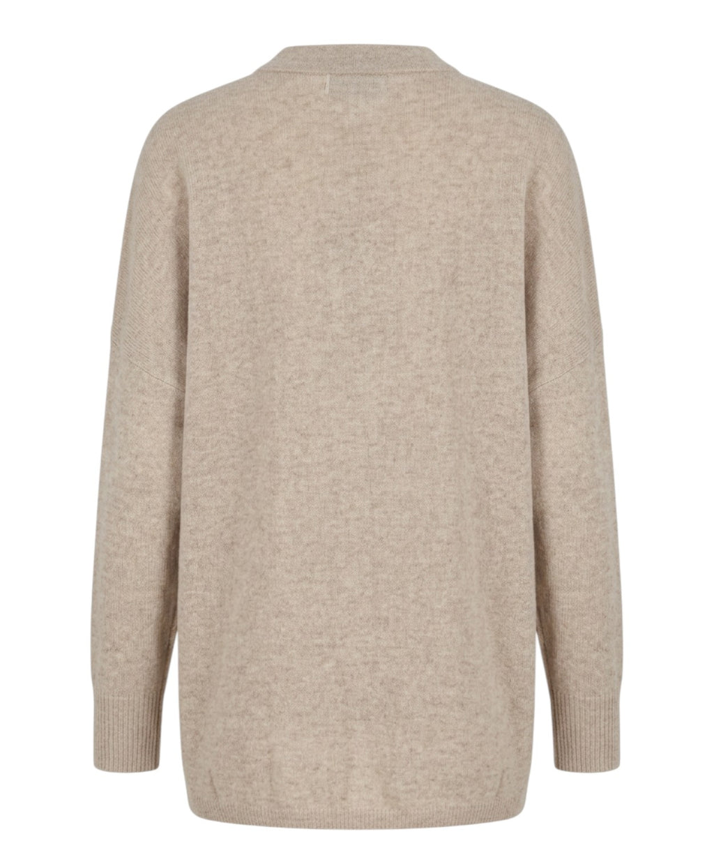 Maglia Poncho Andrea in Cashmere con Collo Camicia