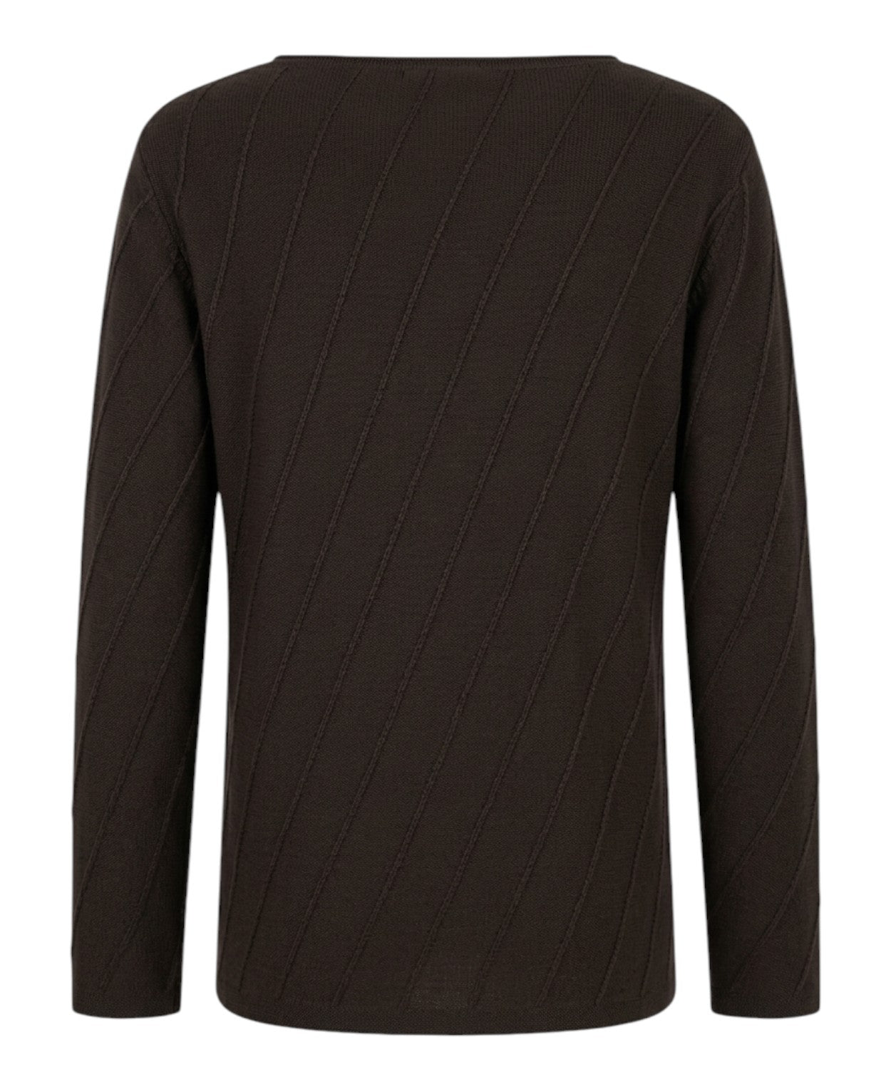 Maglione GINSENG in Lana con Motivo Asimmetrico