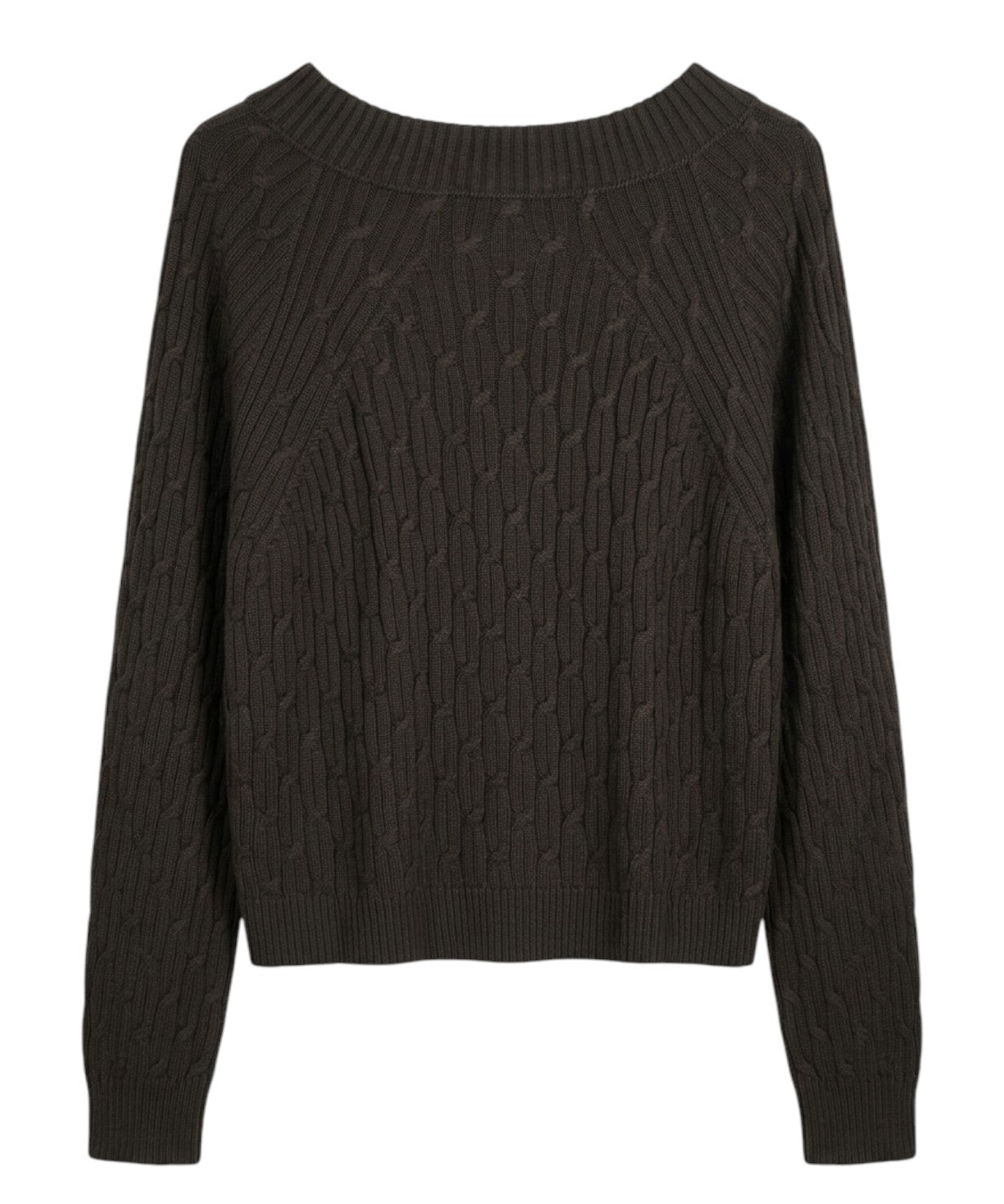 Maglione KABALA in Cotone con Trecce e Collo a Barca