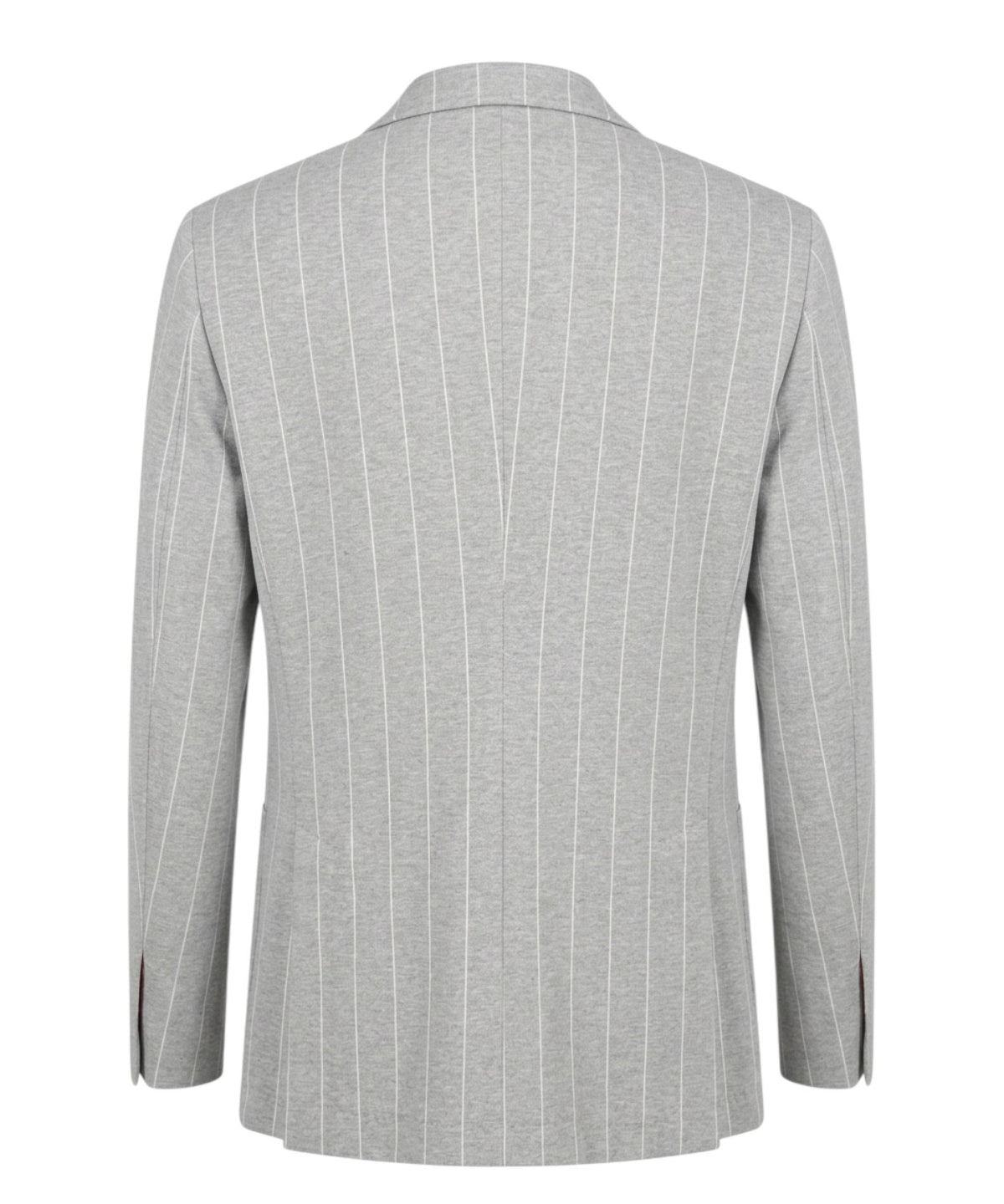 Veste Homme Paoloni croisée à fines rayures en coton stretch