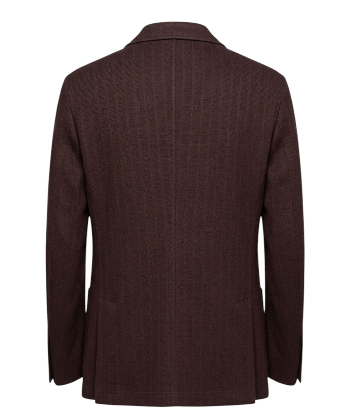 Veste Homme Paoloni croisée à côtes en mélange de coton et de laine