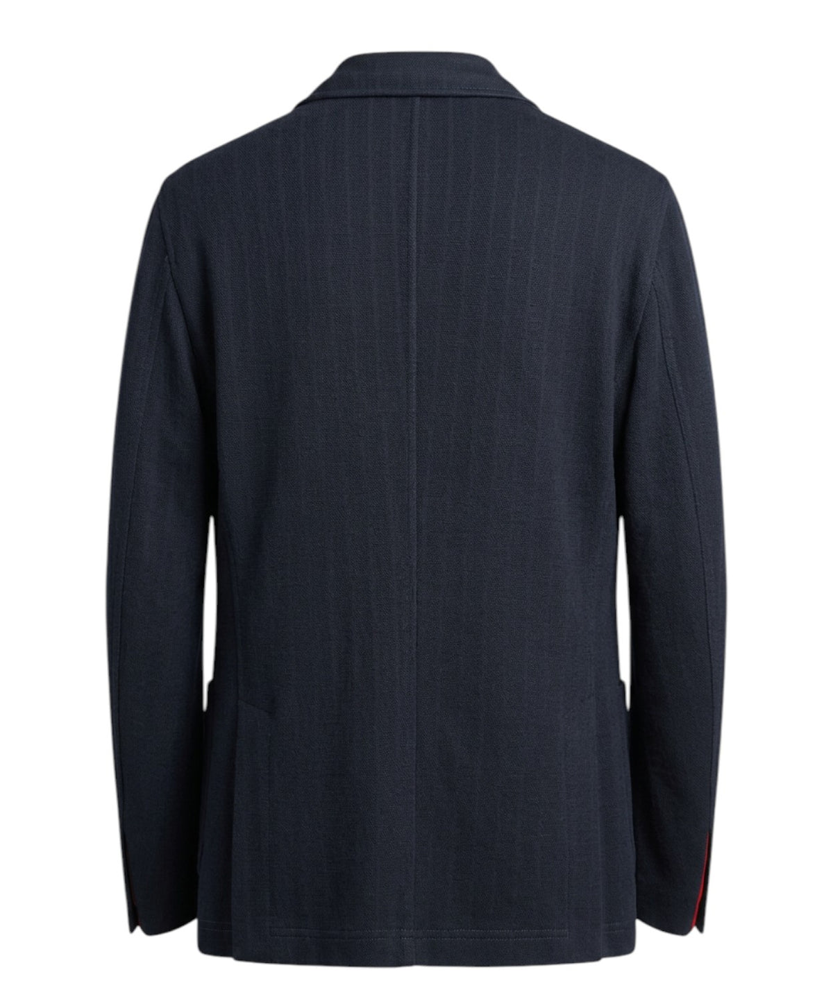 Veste Homme Paoloni croisée à côtes en mélange de coton et de laine