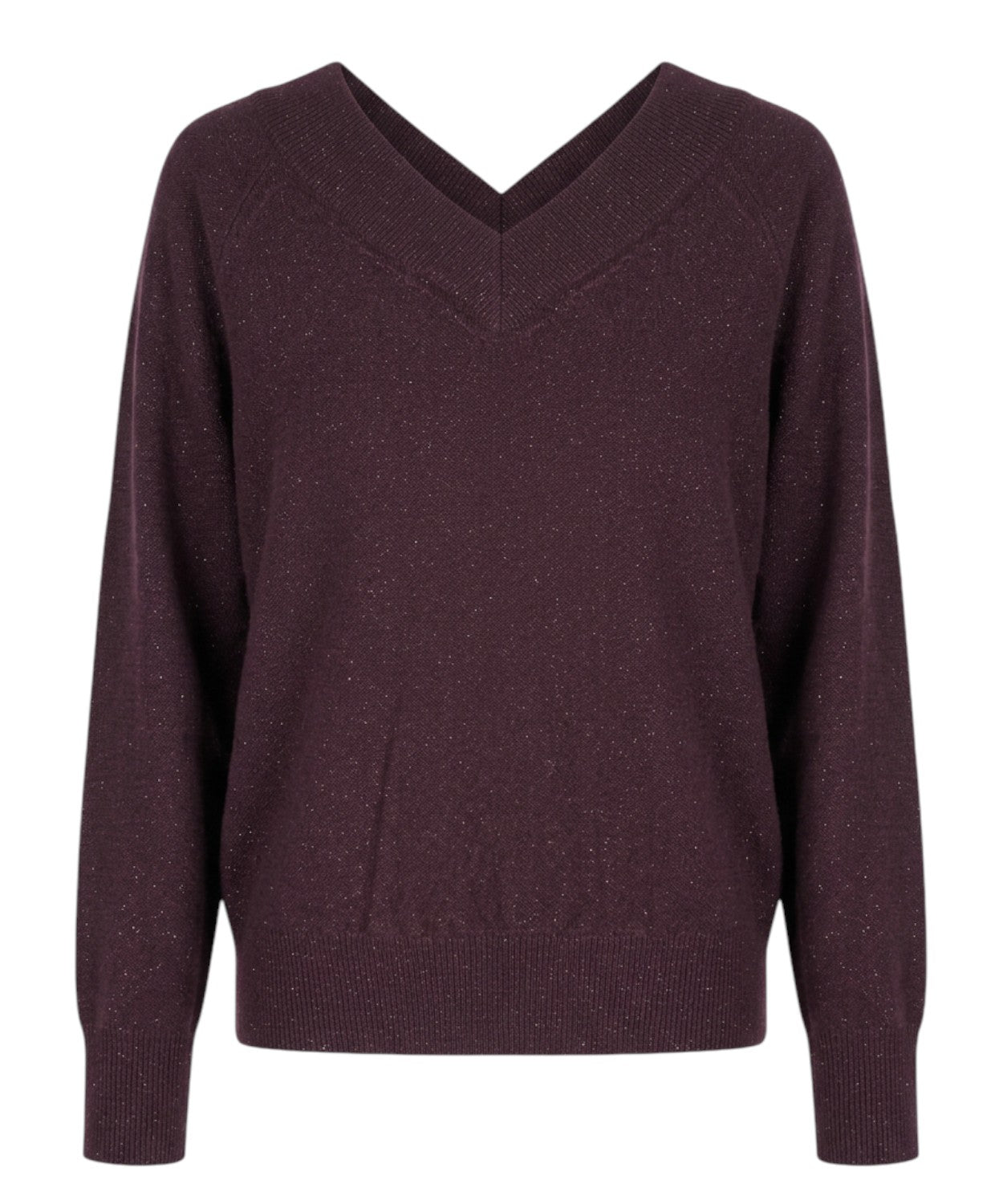 Maglione Marella Doppia Lurex con Scollo a V