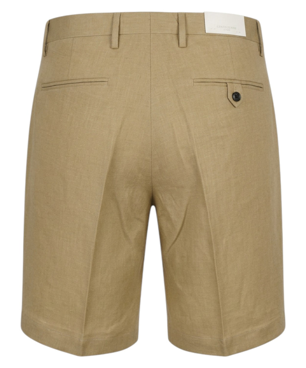 Bermuda homme Harry en 100 % lin avec pinces