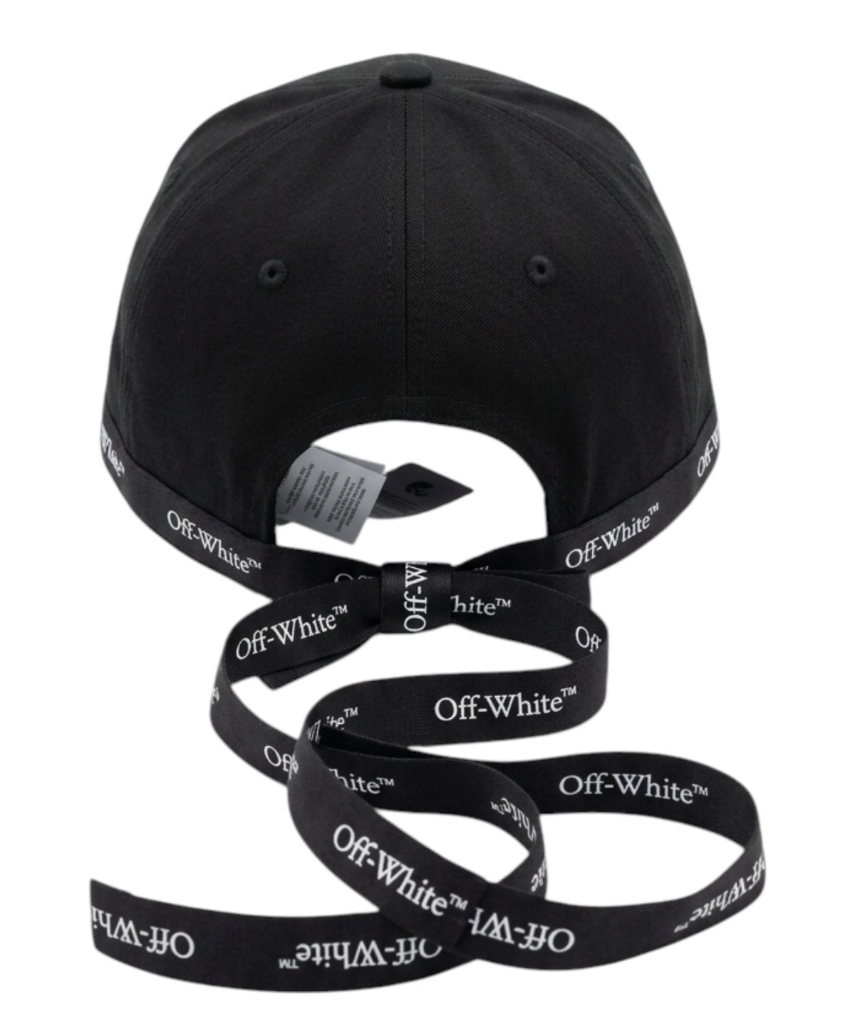 Casquette de baseball Off-White réglable avec logo et nœud papillon