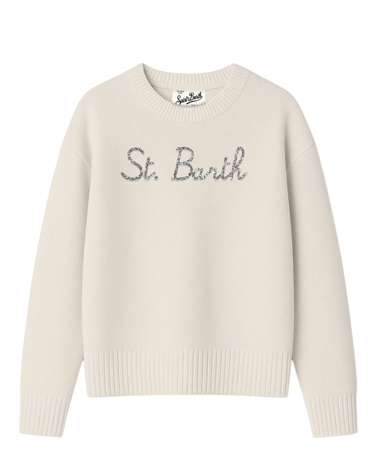 Maglia Girocollo Tessa in Misto Cashmere con Logo